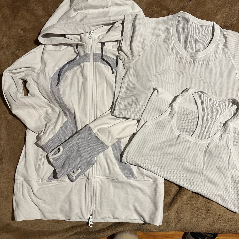 Women's white lululemon bundle